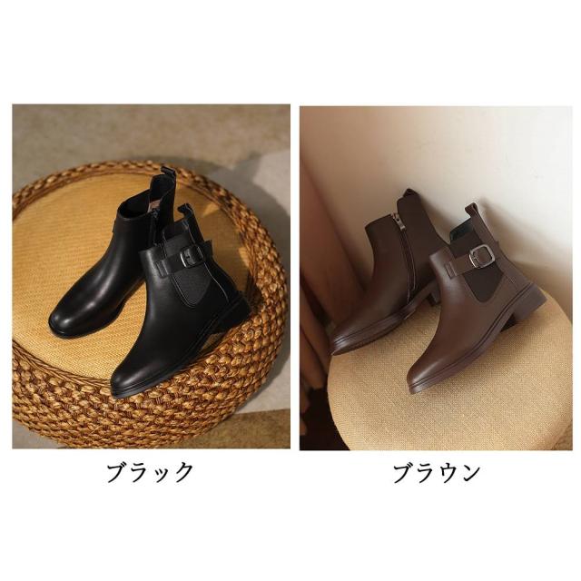 ブーツ レディース ベルト付きショートブーツ 4E スニーカー ローヒール ロング 防水 きれいめ 撥水 レザー 秋 雨 歩きやすい 靴 本革 軽量 フロント ショート レースアップ 春 兼用 軽い 厚底 ミドル丈 冬 夏 おしゃれ ミドル 防寒 革 滑らない ウォーキング ヒールの通販は