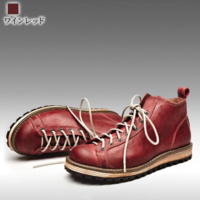 ブーツ メンズ レトロ本革スニーカー 安い 20代 夏 秋 本革 春 50代 人気 おしゃれ ブランド 冬 ロング バイク 30代 レザー ビジネス 黒 革 防水 40代の通販は