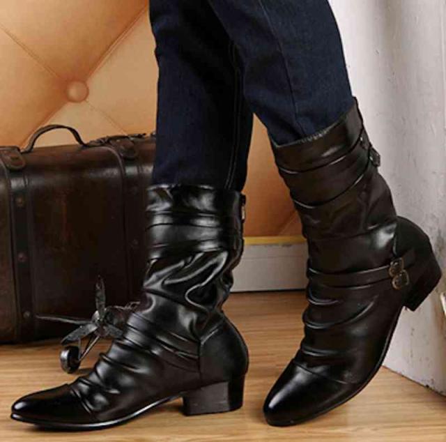 ブーツ メンズ 暖かい ワーク セット ルーム 革 防水 黒 ジッパー 夏 モード 洗える 幅広 ファスナー 完全 冬 防寒 あったか 軽い ブーツ秋 スエード 春 滑らない レザー フロント シューズ 靴 ブランド サイドジップ ハイカット ロング ランキング ブランド shs-954の通販は 5,986円