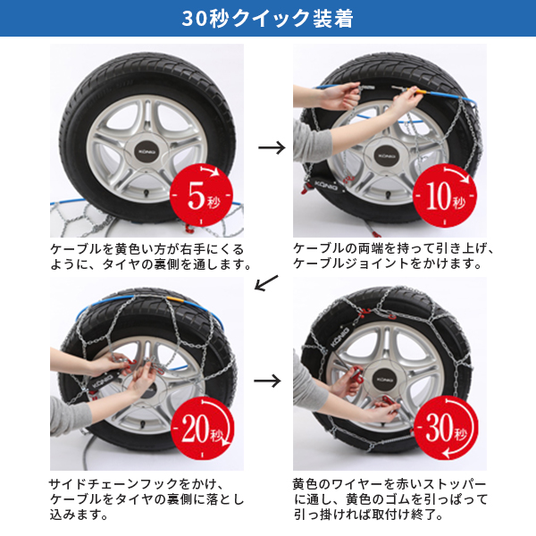 KONIG コーニック CLマジック タイヤチェーン【 CLM-104 】255 KONIG コーニック CLマジック タイヤチェーン【 CLM-104 】255