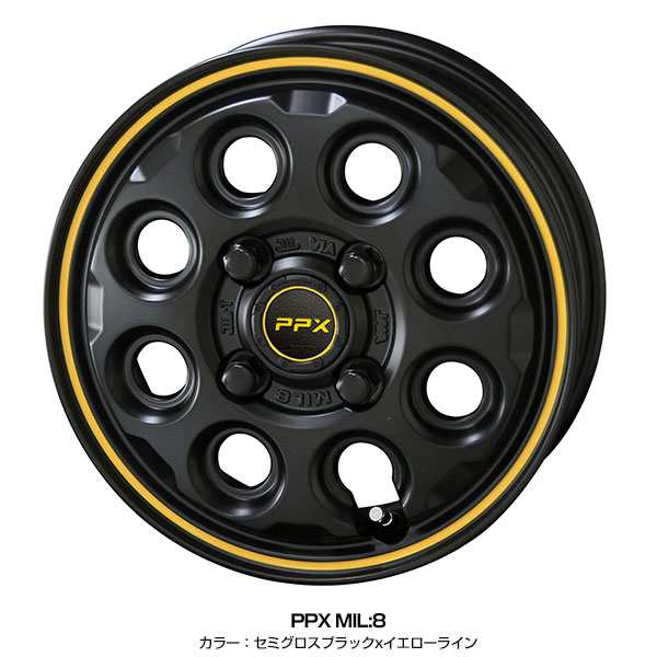 軽トラ 軽バン 12インチ 145/80R12 トーヨー オープンカントリー R/T サマータイヤホイール 4本セット PPX MIL:8 12インチ  3.50B 45 4H100 N-VANの通販はau PAY マーケット - モーストプライス | au PAY マーケット－通販サイト