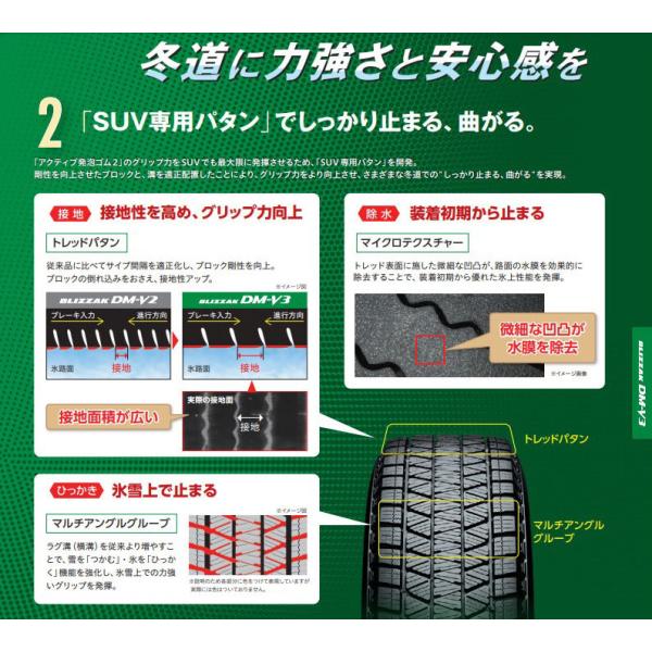 ★Jバリ山225/60R18ブリヂストンブリザックDM-V3 21年製4本 ☆バリ山 225/60R18 ブリヂストン ブリザック DM-V3 21年製4本 225