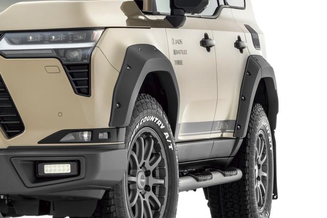 JAOS ジャオス フェンダーガーニッシュ type-X LEXUS GX550 OVERTRAIL 塗装品 マットブラック【B135262MB】| オーバーフェンダー レクサス エアロパーツ 外装パーツ_1