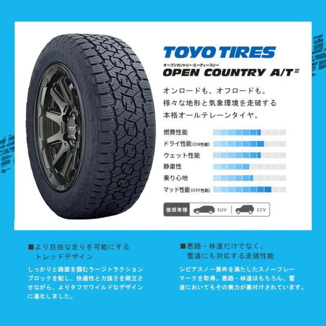 125系 ハイラックス ホイール ＆ タイヤセット トーヨー オープン 