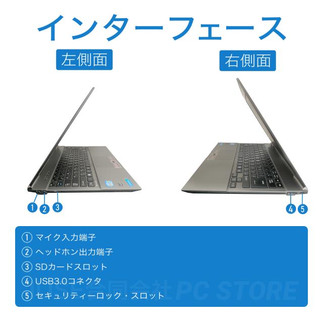 ノートパソコン 中古 Core i5-3427U/メモリ10GB/SSD240GB/Windows10 MS 