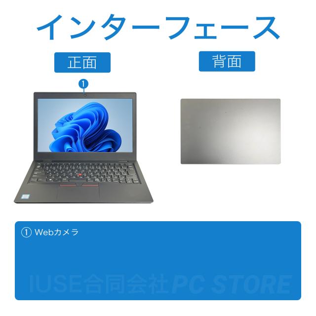 ノートパソコン 中古 Core i3-8130U/メモリ16GB/SSD256GB/Windows11 MS Office搭載 Lenovo ThinkPad L380 13.3インチ/初期設定済み