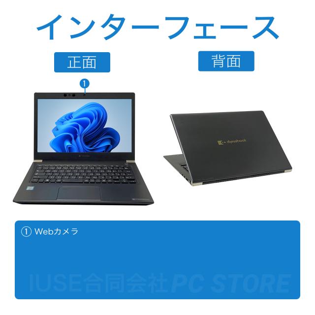 中古TOSHIBA dynabook Core i3 メモリ16GB SSD換装
