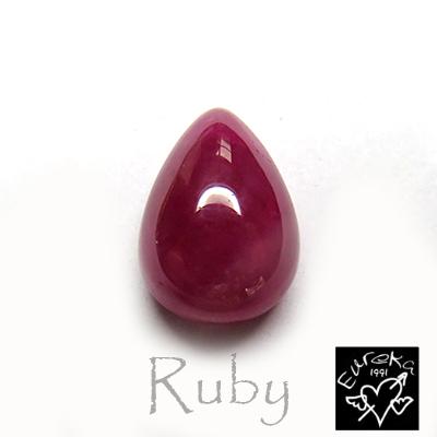 ルビー ルース オーバルカボション 天然石 7月 誕生石 ビルマ産 3.13ct 送料無料 trr113の通販は