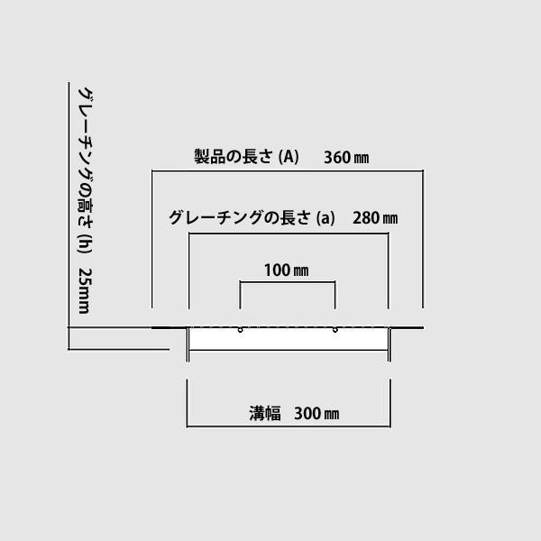 グレーチング U字溝用 溝幅 300mm用 細目 適用荷重 T-14 T-6 ノンスリップ LSハイテン LNHU253-30  【個人宛配送不可】の通販はau PAY マーケット マキショップ au PAY マーケット－通販サイト