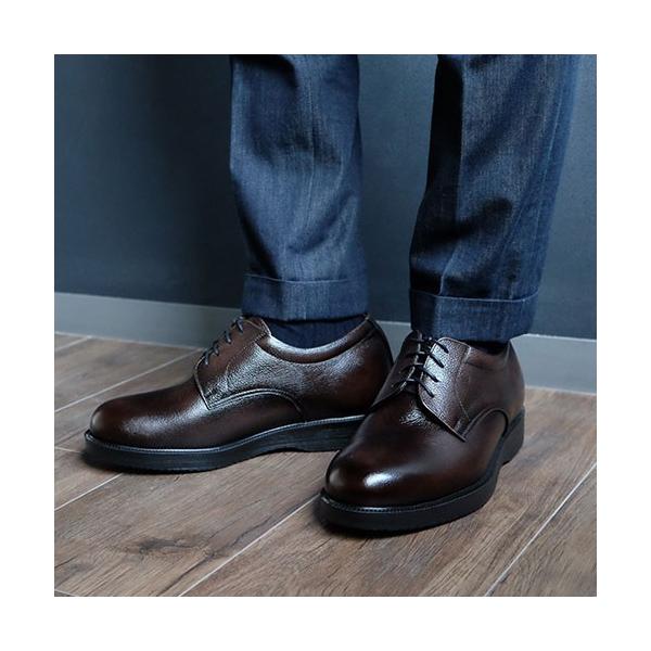 シークレットシューズ ビジネスシューズ 本革 国産 幅広 ゆったり 4E
