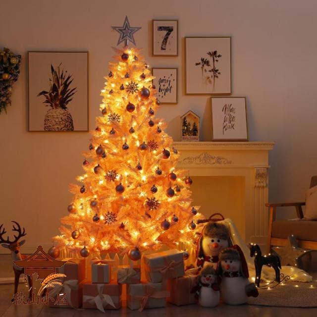 送料無料 ピンク クリスマスツリー 150cm クリスマス ツリー 組立式 LEDライト付き 北欧 クリスマスツリー イルミネーション付き オーナメント付き_3
