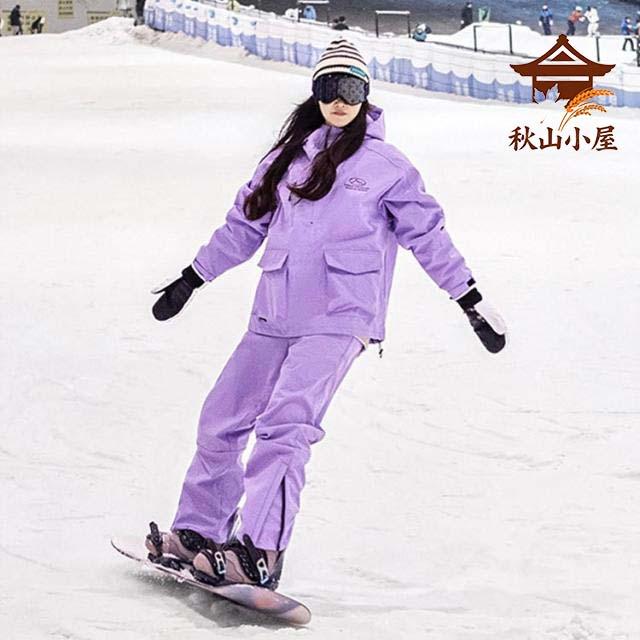 メンズ 厚手 中綿 レディース 上下セット スノボウェア 撥水 ジャケット パンツ スキーウェア 防風 ユニセックス 大きいサイズ ロングズボン 保温 スノーボードウェア_3