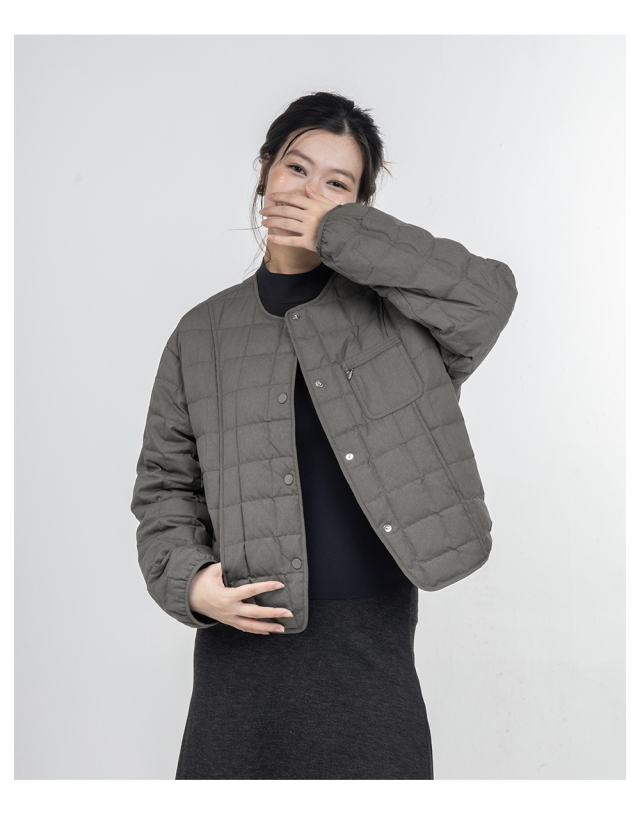 Tisage ダウンジャケット レディース ショート ダウン90% アウター 秋