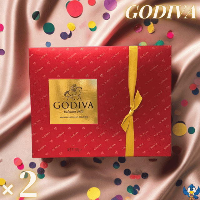 ゴディバ GODIVA レッドボックス チョコレート アソート 29粒 x 2箱 9種類 ミルクチョコ ダークチョコ ヘーゼルナッツ キャラメル etc 詰め合わせ コストコの通販は