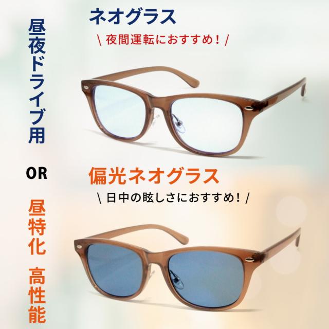 【レビューでポイント20倍デー】ネオコントラスト 偏光サングラス 夜間 運転 サングラス ＵＶカット メンズ レディース 兼用 ナイト ドライブサングラス 薄い 色 ライトカラー 偏光グラス メガネ 白内障 術後 保護メガネ 運転 イエローライトカット 4108CO 5,948円