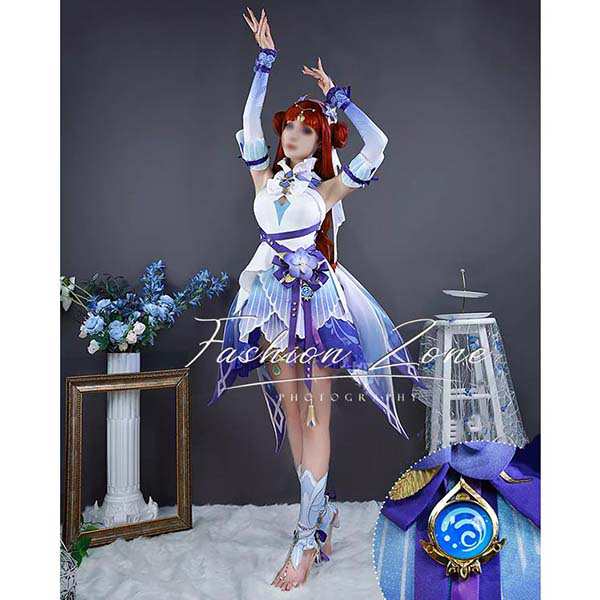 送料無料 原神 げんしん genshin 風 ニィロウ Nilou 莎邦の息 コスプレ衣装 ウィッグ cosplay ハロウィン 演出服 変装