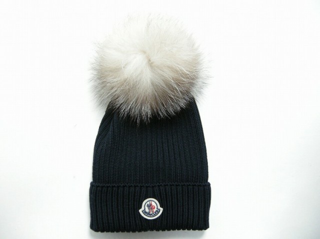 MONCLER モンクレール BERRETTO FOXファー付きボンボンニットキャップ