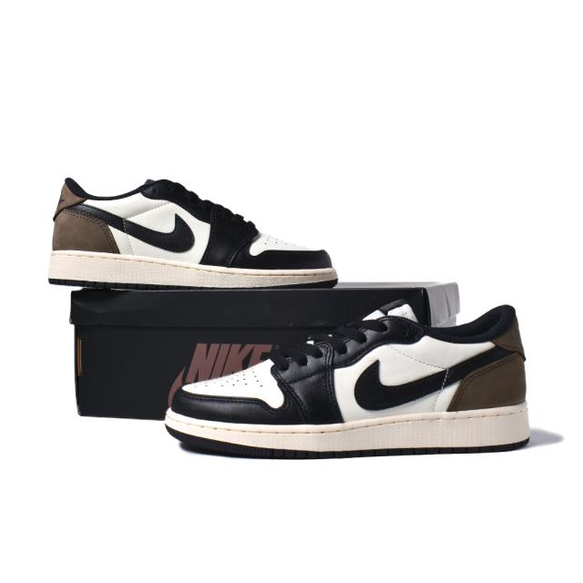 NIKE ナイキ エア ジョーダン ロー スニーカー AIR JORDAN 1 LOW OG GS “MOCHA” ( モカ 茶色 白 レディース ウィメンズ CZ0858-102 )