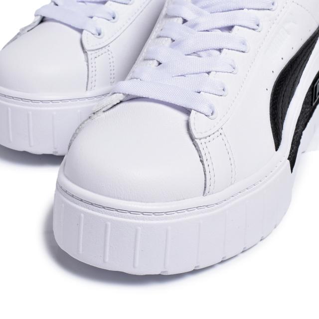PUMA MAYZE LTH WNS WHITE BLACK プーマ メイズ レザー