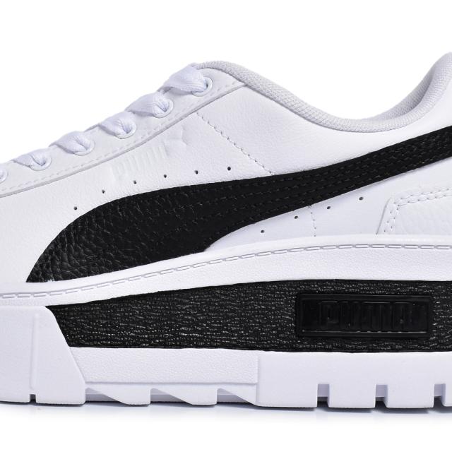 PUMA MAYZE LTH WNS WHITE BLACK プーマ メイズ レザー