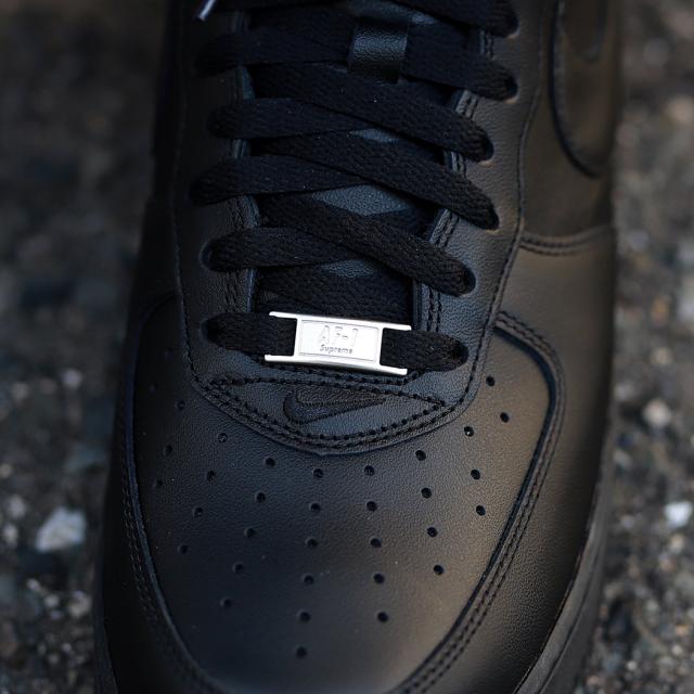 NIKE AIR FORCE 1 LOW / SUPREME BLACK × RED ナイキ エアフォース 1 シュプリーム スニーカー ( 黒 ブラック メンズ CU9225-001 )_2