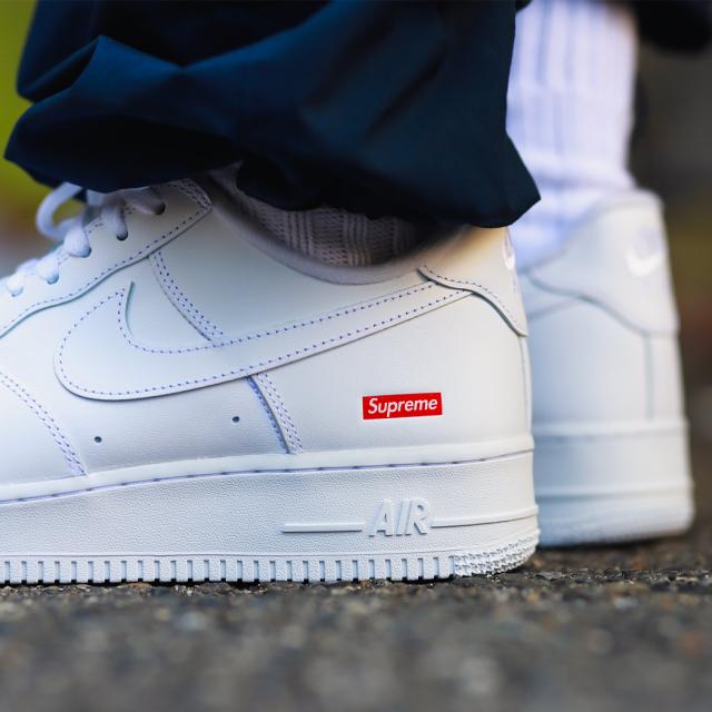 NIKE AIR FORCE 1 LOW / SUPREME WHITE × RED ナイキ エアフォース 1 シュプリーム スニーカー ( 白 ホワイト メンズ CU9225-100 )_2