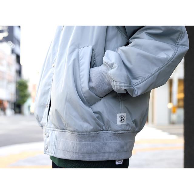 【美品】REIGNING CHAMP MA-1 ジャケット REIGNING CHAMP Nylon Taffeta Stadium Jacket GREY レイニング