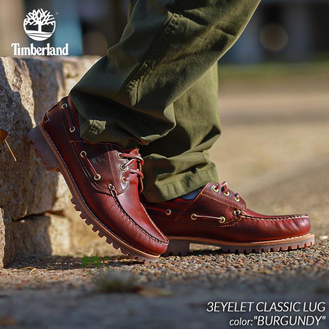 Timberland 3EYELET CLASSIC LUG BURGUNDY ティンバーランド 3アイレット クラシック ラグ シューズ ブーツ ( バーガンディー 茶 ブラウン 50009 )