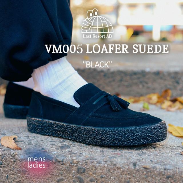 LAST RESORT AB ラストリゾート ローファー スニーカー LOAFER VM005 SUEDE BLACK ( スケート SKATE 黒 ブラック メンズ レディース )