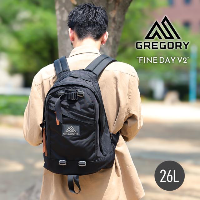 GREGORY グレゴリー ファインデイ バックパック FINE DAY V2 BLACK ( 黒 バッグ BAG リュック 鞄 メンズ レディース ウィメンズ 国内正規品 1464931041 )
