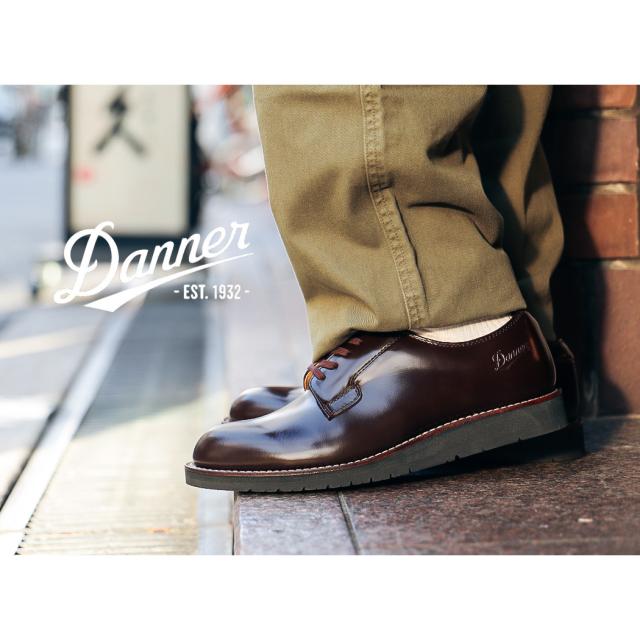 Danner ダナー ポストマン 革靴 レザーシューズ ブーツ POSTMAN DARK BROWN ( ガラスレザー ブラック 黒 メンズ 短靴 D214300DBR )