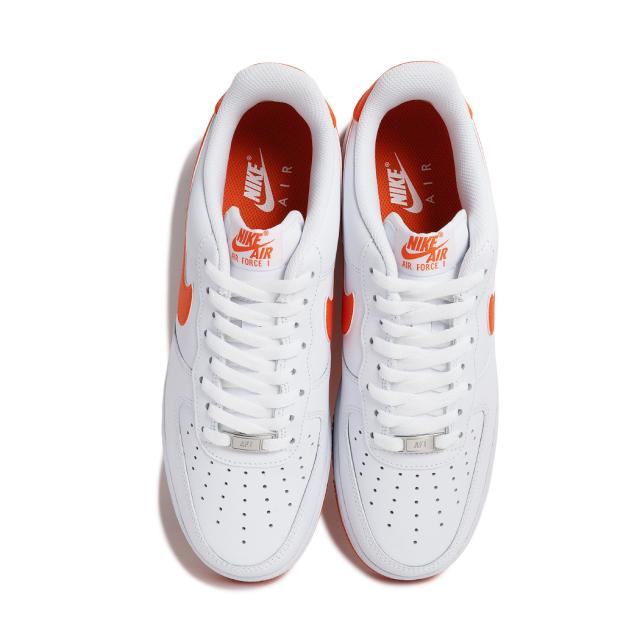 ナイキ レディース スニーカー Nike Air Force 1 '07 - Orange/White NIKE ナイキ エアフォース ロー スニーカー AIR FORCE 1 07 WHITE