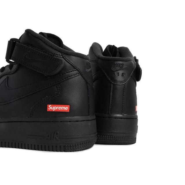NIKE ナイキ エアフォース 1 ミッド シュプリーム スニーカー AIR FORCE 1 MID / SUPREME BLACK ( 黒 ブラック メンズ レディース FZ8784-001 )_4