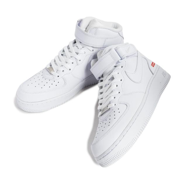 NIKE ナイキ エアフォース 1 ミッド シュプリーム スニーカー AIR FORCE 1 MID / SUPREME WHITE ( 白 ホワイト メンズ レディース FZ8784-100 )_8