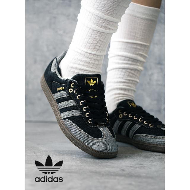 adidas アディダス SAMBA サンバ スニーカー OG BLACK/GUM ( デニム DENIM ブラック 黒 ウィメンズ レディース ガムソール KJ8858 )