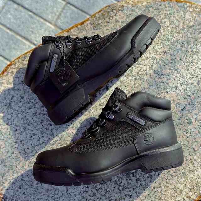 Timberland FIELD BOOT WP L/F MID Black Full Grain Timberland FIELD BOOT WP L/F MID Black Full Grain