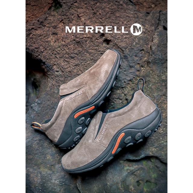 MERRELL JUNGLE MOC GUNSMOKE メレル ジャングルモック シューズ スニーカー ( ガンスモーク 茶 ブラウンベージュ スエード メンズ 国内正規品 J60787 )