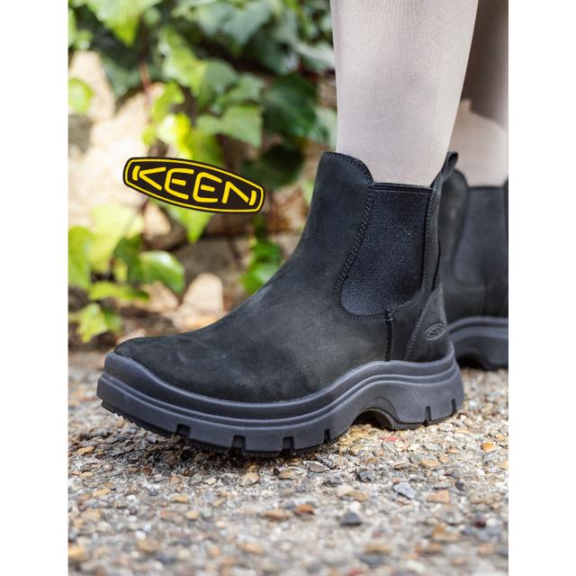 KEEN キーン KOSA CHELSEA コーサ チェルシー ブーツ BOOTS BLACK ( ブラック 黒 サイドゴアブーツ レザーブーツ メンズ レディース 1031148 )