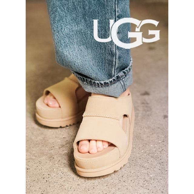 UGG アグ ゴールデンスター ハイ カットアウト スライド サンダル