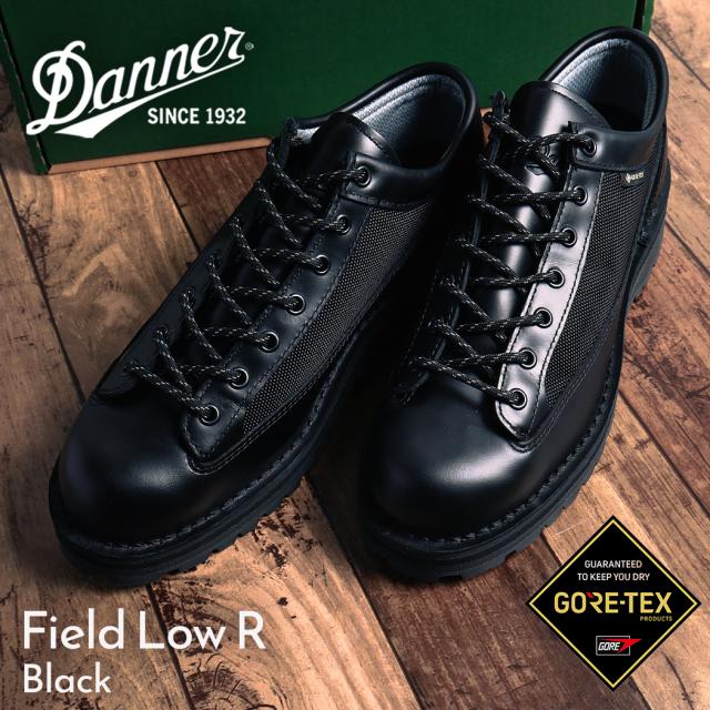 Danner ダナー GORE-TEX フィールド ロー アール ブーツ FIELD LOW R BLACK ( ブラック 黒 メンズ レザー ゴアテックス D123200BLK )
