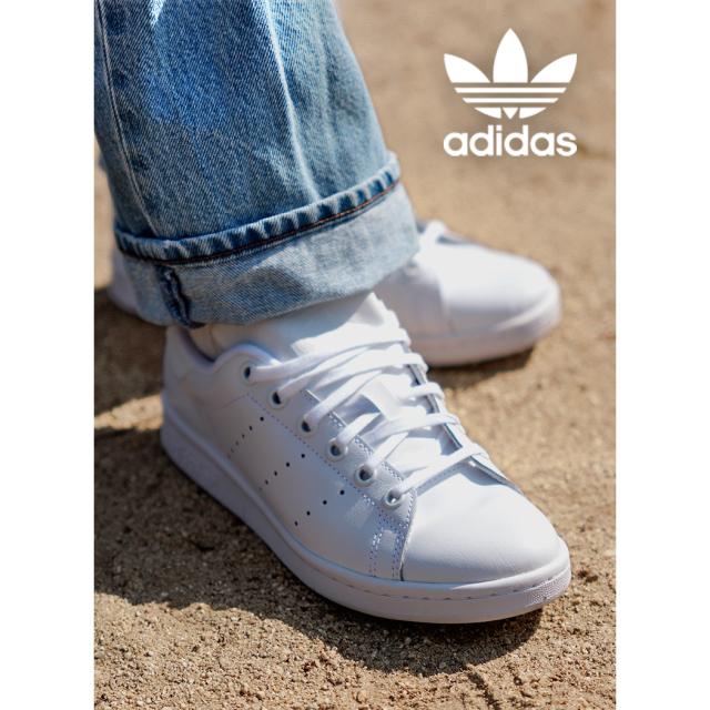 adidas アディダス スタンスミス J スニーカー STANSMITH J WHITE/WHITE ( ホワイト 白 レディース レザースニーカー JP9712 )