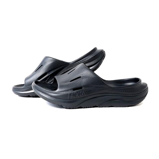 HOKA ホカ オラ リカバリー スライド サンダル ORA RECOVERY SLIDE 3 BLACK ( 黒 ブラック SANDAL メンズ 1135061-BBLC )_1
