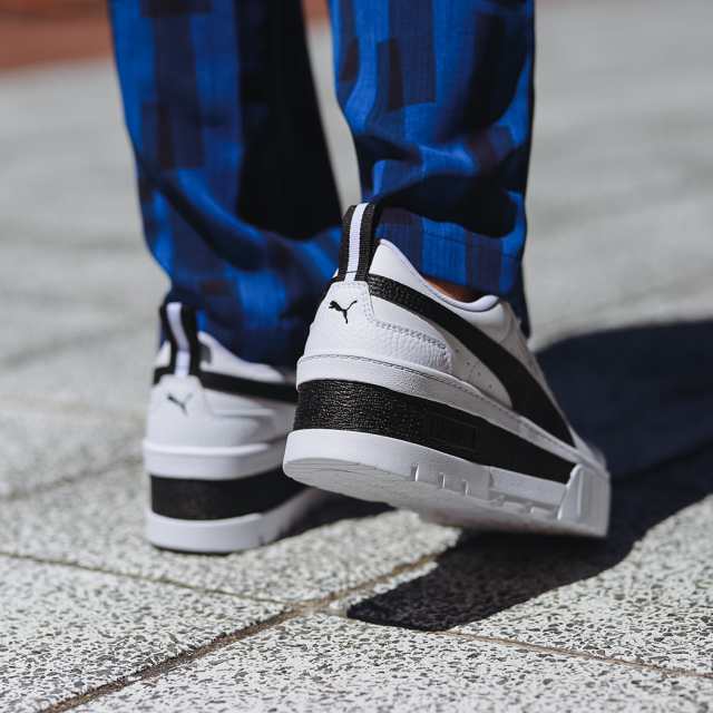 PUMA MAYZE LTH WNS WHITE BLACK プーマ メイズ レザー