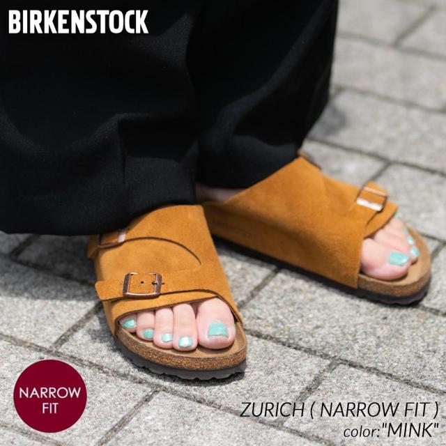 BIRKENSTOCK ZURICH ( NARROW FIT ) MINK ビルケンシュトック チューリッヒ スエード サンダル ( レディース ミンク 茶色 ブラウン SANDAL 1023891 )