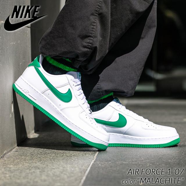 NIKE AIR FORCE 1 07 MALACHITE ナイキ エアフォース スニーカー ( 白 ホワイト 緑 グリーン FJ4146-102 )の通販は