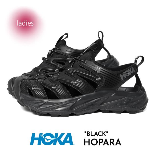 HOKA ONE ONE ホカオネオネ ホパラ ランニング スニーカー HOPARA BLACK ( 黒 ブラック サンダル SANDAL メンズ 1123112-BCSTL )