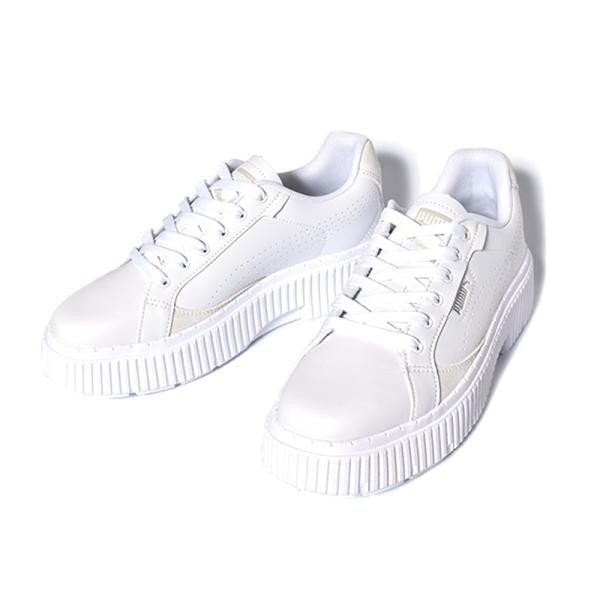 PUMA DINARA WMNS WHITE プーマ ディナーラ ウィメンズ レディース スニーカー ( 白 ホワイト ベージュ グレー 厚底 388954-02 )の通販は