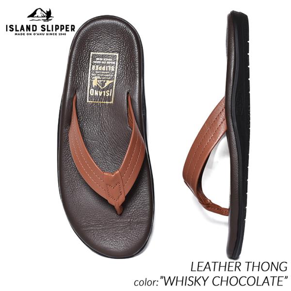 【国内正規品】ISLAND SLIPPER LEATHER THONG WHISKY CHOCOLATE アイランド スリッパ レザートング サンダル ( 茶色 ブラウン ビーチ PB202 )の通販は 18,920円