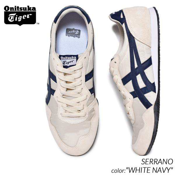 Onitsuka Tiger SERRANO WHITE NAVY オニツカタイガー セラーノ スニーカー ( 白 ホワイト メンズ レディース ウィメンズ 1183B400-200 )