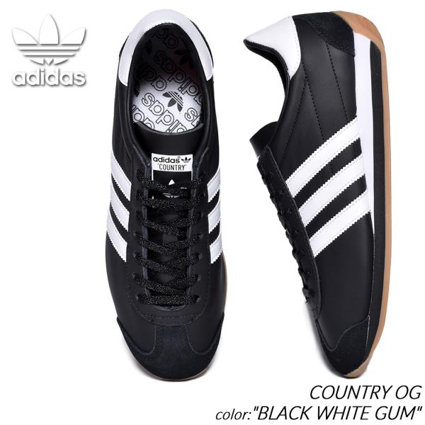 adidas COUNTRY OG BLACK WHITE GUM アディダス カントリー スニーカー ( 黒 ブラック 白 ホワイト ガムソール メンズ IE4231 ) 12,282円